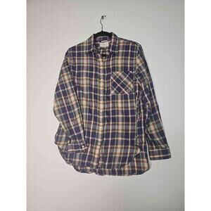 Denim Supply RL Boyfriend Plaid Button Down Shirt Womens Medium Casual